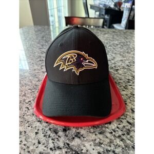 New Era 39THIRTY Hat Cap S/M Baltimore Ravens NFL Charm City Black